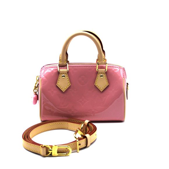 Louis Vuitton Vernis Monogram Nano Speedy Mochi Pink - Picture 8 of 11